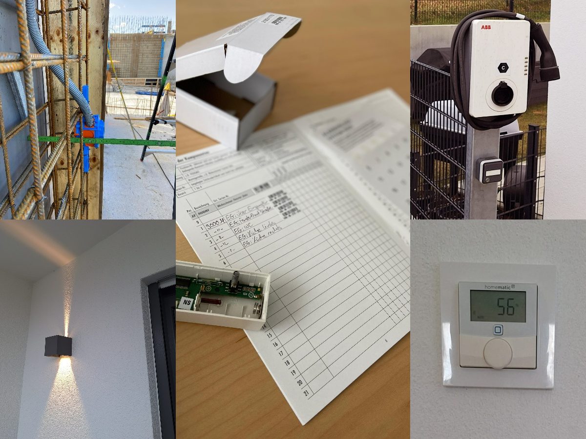 Installationen von Bühler und Pfoo Elektro: Gira KNX & DALI, Fronius PV-Anlagen, Mennekes Wallboxen, Altbausanierung mit Fränkische